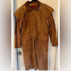 Vintage Brown Suede Coat